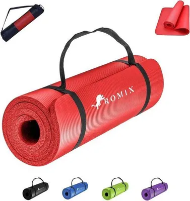 Image de Tapis de fitness, 183 x 80 cm, doux, antidérapant, écologique, épais, en mousse, pour femmes et hommes, Pilates, méditation, entraînement, à la maison, en plein air