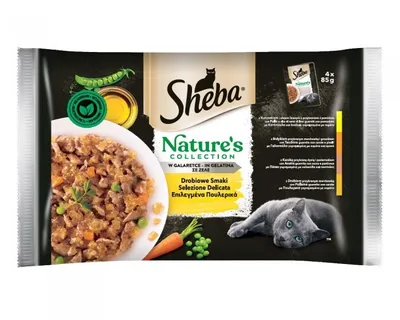 Produktbild von Sheba Sachet Nat Col omáčka na drůbež 4x85g