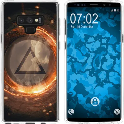 Produktbild von PhoneNatic Case kompatibel mit Samsung Galaxy Note 9 Silikon-Hülle Element Feuer M3