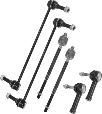 Produktbild von 6-teiliges Vorderes Aufhängungsset, Innen- und Außenlenkstange, Vorderer Stabilisator Koppelstange für Ford Explorer Police Interceptor Utility Nr. EV800893/ES800952/K750616