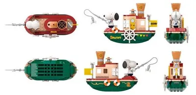 Image de Pantasy Kit de construction - Snoopy Steam Boat