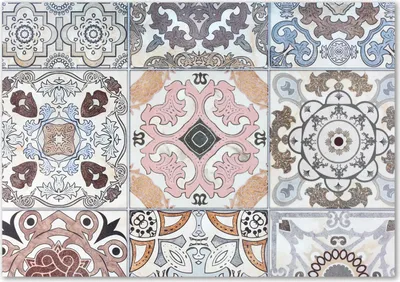 Produktbild von Tulup® Glas-Bild - 100 x 70 - Wandbild aus Glas - Wandkunst - Wandbild hinter gehärtetem Sicherheitsglas - Sonstige - Keramikfliesen - Mehrfarbig