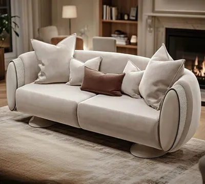 Zdjęcie produktu dla Elegancka trzyosobowa sofa z miękką tapicerką