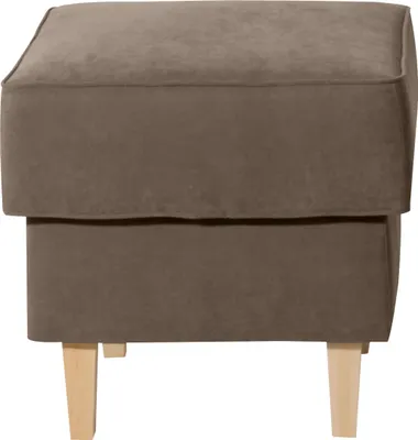 Produktbild von Max Winzer Hocker Lorris - Velourstoff sahara - Maße: 53 x 53 x 45 cm