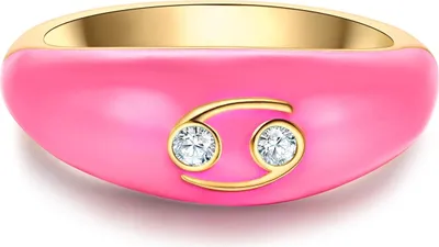 Produktbild von Glanzstücke München Ring Sternzeichen Krebs Sterling Silber Zirkonia 50084142 54