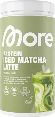 Zdjęcie produktu dla More Nutrition Protein Iced Matcha Latte 500g Dose - Oryginalny smak