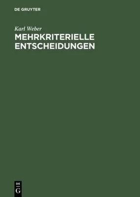 Produktbild von Mehrkriterielle Entscheidungen