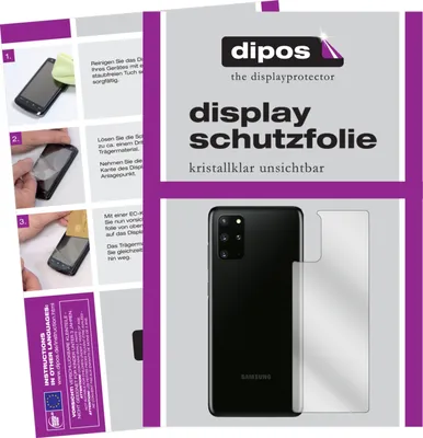 Obrázek produktu pro 2x ochranná fólie pro Samsung Galaxy S20 zadní čirá ochranná fólie displeje dipos