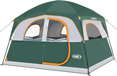 Imagen del producto de Tienda de campaña para 6 personas, impermeable, ideal para familias, con espacio para estar de pie