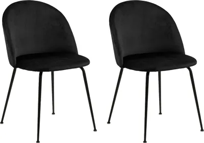 Obrázek produktu pro Smuk Jídelní židle Calix Black - 2 kusy