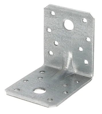 Obrázek produktu pro Alberts 837556 Schwerlast-Winkelverbinder mit Sicke, Handwerkerpack, sendzimirverzinkt, 70 x 70 x 55 mm, 50er Set