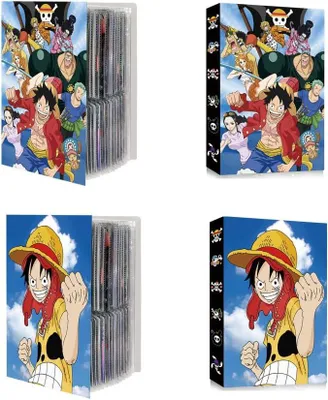 Image de Album de cartes à collectionner One-Piece 240 cartes Album de cartes à collectionner Album de collection de cartes Cartes à collectionner transparentes Classeur étanche Noël, Journée des enfants