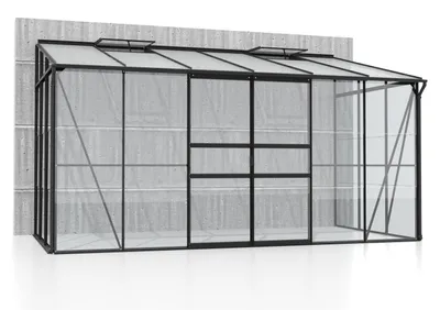 Immagine prodotto di Serra addossata Vitavia "Osiris 7800" nero 7,8 m² Vetro di sicurezza temperato da 3 mm, HKP da 6 mm