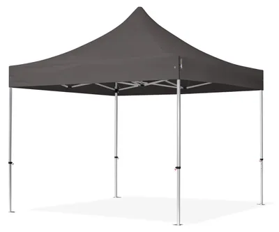 Produktbild von TOOLPORT 3x3m Aluminium Faltpavillon, ohne Seitenteile, dunkelgrau