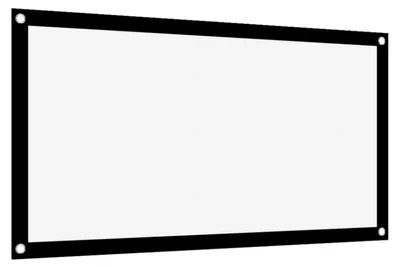 Produktbild von 60–100 Zoll 16:9 HD-Projektorleinwand, tragbarer 3D-Filmprojektor-Bildschirm, Vorhang-Wandmontage, weiße Projektorleinwand, Filmleinwände für Projektoren (84 Zoll) (84 Zoll)