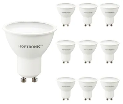 Produktbild von hoftronic GU10 LED Strahler 4,5W 400lm 4000K Dimmbar 10er Set