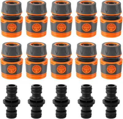 Immagine prodotto di Set di raccordi per tubi flessibili, 15 pezzi, connettori per tubi flessibili da 1/2 pollice (13 mm) con giunti