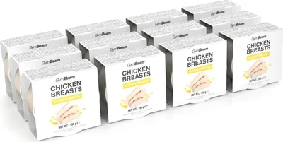 Produktbild von GymBeam - Hähnchenbrust in Sonnenblumenöl, 12 x 155 g