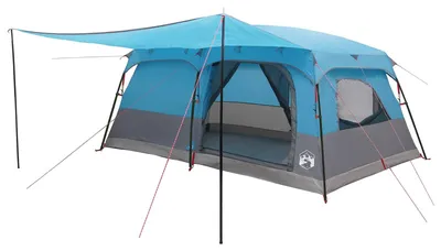 Immagine prodotto di Tenda famiglia blu, dimensioni 500 x 400 x 230 cm, realizzata in poliestere e acciaio