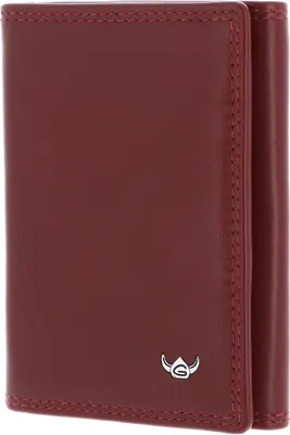 Produktbild von Golden Head Leder Geldbörse Polo RFID Protect Petite Billfold Coin Wallet Red dunkelrot