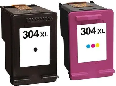 Image de Kit de cartouches compatible avec HP 304 XL Noir et Couleur pour HP DESKJET 2620, 2621, 2622, 2623, 2630, 2632, 2633, 2634, 3720, 3720, 3730, 3732...