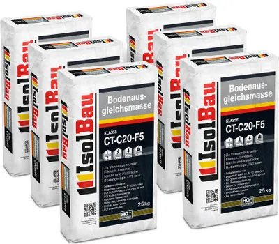 Produktbild von IsolBau Bodenausgleichsmasse 2-20mm Isolbau Ausgleichsmasse 150kg Selbstnivellierende