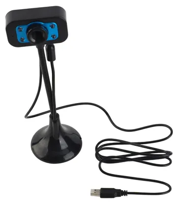 Produktbild von Webkamera, hochauflösende USB-Streaming-Webcam mit manueller Fokussierung und LED-Fülllichtmikrofon
