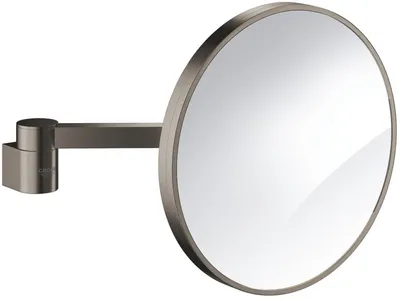 Produktbild von GROHE Kosmetikspiegel Selection 41077, Wandmontage, hard graphite gebürstet