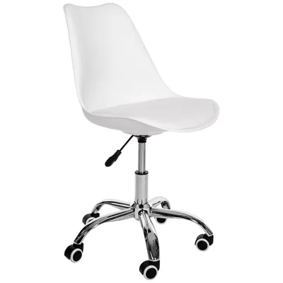 Immagine prodotto di Akord Sedia Girevole Bianca 44X40X85 Cm