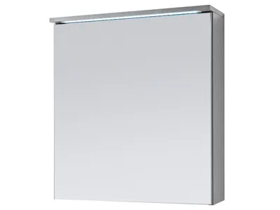 Produktbild von Spiegelschrank Badschrank Spiegel Badhängeschrank Badmöbel "Kirkja I" Titan / Weiß 60 cm