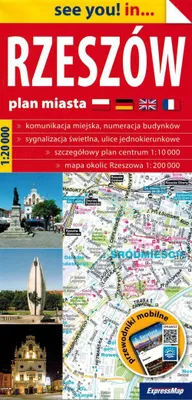 Image de Plan de ville en papier de Rzeszów 1:20 000