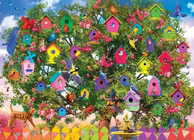 Produktbild von EUROGRAPHICS Vogelhaus Puzzle 1000 Teile
