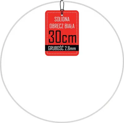 Produktbild von Metallkranzreifen - Weiß - 30cm
