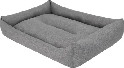 Produktbild von Hundebett Hundeschlafplatz Hundesofa Hundekissen - Eco Ökoleinen - 62 x 43 cm [Größe: L] - Dunkelgrau