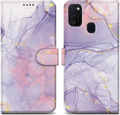 Zdjęcie produktu dla Cadorabo Etui ochronne do Samsung Galaxy M21 / M30s Fioletowe etui na telefon komórkowy Etui ochronne Etui magnetyczne Pokrowiec na etui