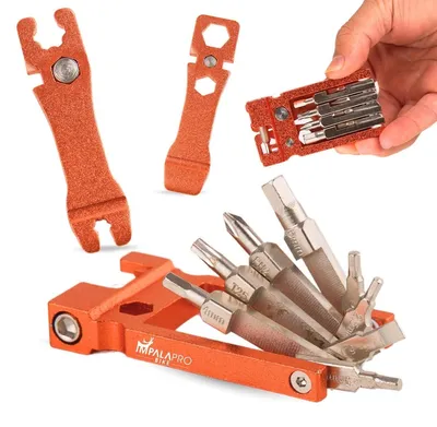 Produktbild von Fahrradmultitool Fahrradwerkzeug Reifenheber - 20 in 1 - Mit Kettennieter - Kompakt