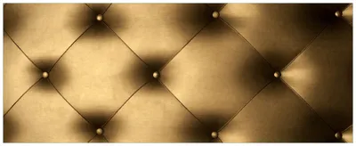 Produktbild von Wallario Poster - Goldene Ledertür, Kunstdruck Größe: 50 x 125 cm