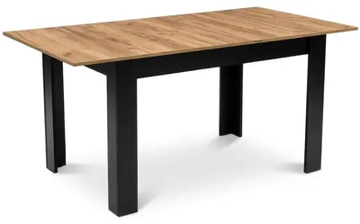 Produktbild von Ausziehbarer Esstisch Craft Eiche und Schwarz