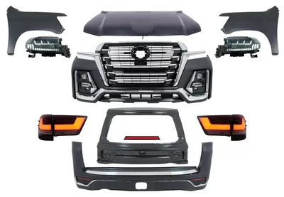 Imagen del producto de Kit de carrocería para Toyota Land Cruiser FJ200, compatible con modelos de 2008 a 2015, con diseño de 2022. Incluye parachoques y capó.