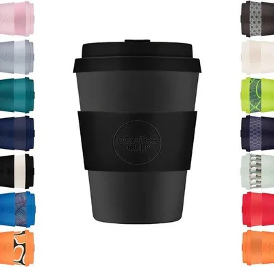 Produktbild von Wiederverwendbarer Bambusbecher 340ml für unterwegs
