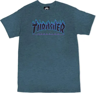 Produktbild von Thrasher Flame Kurzarm-t-shirt Lila M Herren Lila M