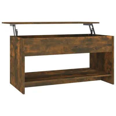 Zdjęcie produktu dla vidaXL Stolik kawowy dąb wędzony 102x50x52,5 cm materiał drewnopochodny