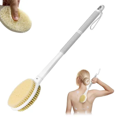 Produktbild von elzle Rückenbürste Duschbürste, 44 cm Körperduschbürste Badebürste mit langem st