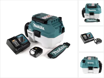 Produktbild von Makita DVC 750 LRG1X3 Akku Staubsauger Nass und Trockensauger 18 V tragbar + 1x 6,0 Ah Akku und Lader - ohne Zubehör