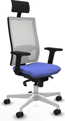 Image de Chaise de bureau Piqueras y Crespo, modèle 2D026N1, couleur bleu clair