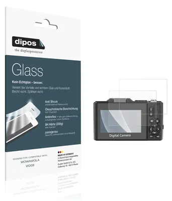Produktbild von 2x Schutzfolie für WOWAWOLA WD08 matt - Anti-Shock 9H Folie dipos Glass Kunststoffglas