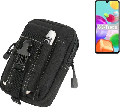 Produktbild von K-S-Trade Gürtel Tasche kompatibel mit Samsung Galaxy A41 Gürteltasche Holster Schutz Hülle Handy Hülle Smartphone outdoor Handy-Hülle schwarz