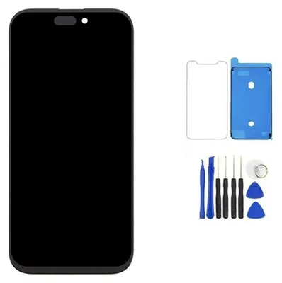 Produktbild von Für iPhone 16 Pro LCD Display Touchscreen Schutzglas Schwarz