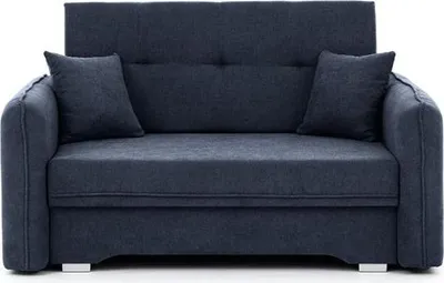 Produktbild von Zweisitziges Sofa mit Schlaffunktion Laina | 155 x 105 x 75 cm | Dunkelblau