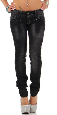 Produktbild von Cipo & Baxx Damen Jeans CBW0655 Black W26/L32